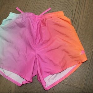 Adidas Gradient Pink and Orange Shorts